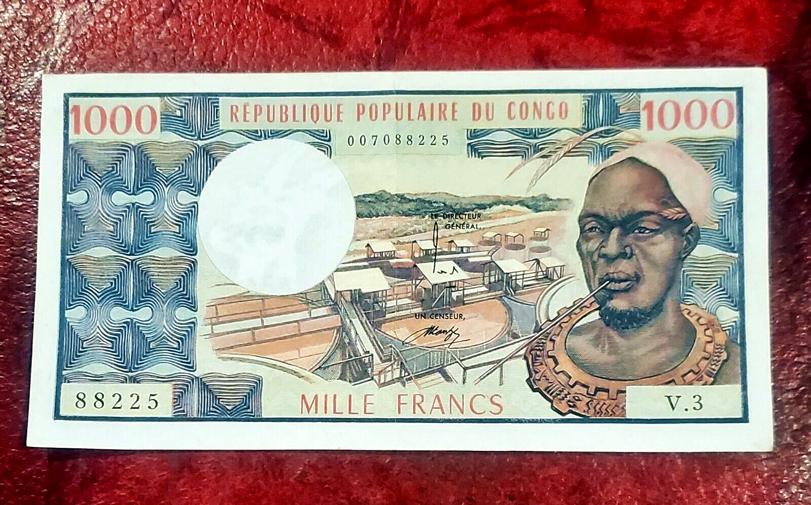 Congo Peoples Republic 1000 Francs (1974) ~ P-3b ~ Very Scarce Choice About Unc